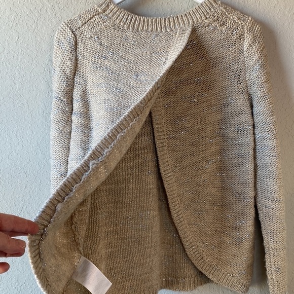 BANANA REPUBLIC “Butterfly Lure” Italian Yarn Split Back Sweater Size Medium - Picture 10 of 15